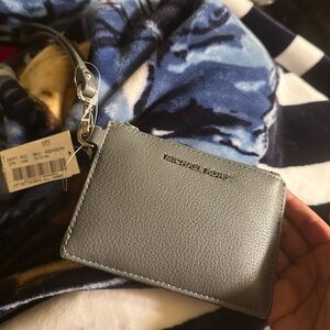 Michael Kors Silver Wristlet